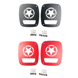 Max 2 Pieces Tail Light Lamp Cover Protector Guard For Jeep Wrangler TJ Black - Aladdin Shoppers