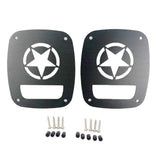 Max 2 Pieces Tail Light Lamp Cover Protector Guard For Jeep Wrangler TJ Black