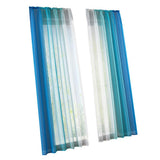 Max 2 Pieces Voile Sheer Window Curtain Grommet Panel Treatment Drape Blue- Size S - Aladdin Shoppers