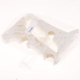 Max 2 Pieces White Curtain Pole Brackets for 28mm Dia Poles 19.5cm Double Groove - Aladdin Shoppers