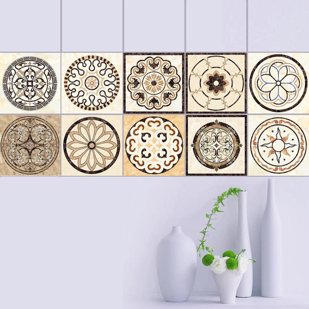 Max 20pcs 3D Tile Stickers DIY Removable Tile Decals for Home Decoration LD - Aladdin Shoppers