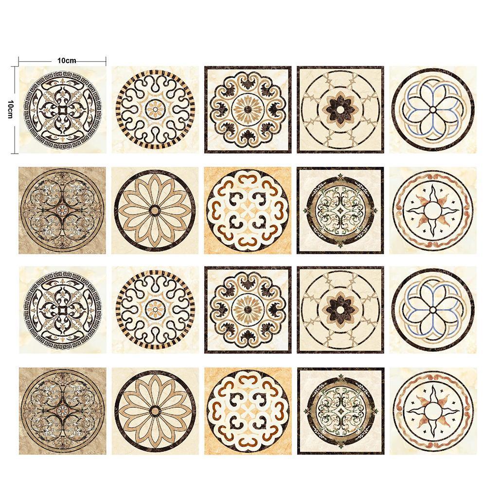 Max 20pcs 3D Tile Stickers DIY Removable Tile Decals for Home Decoration SD - Aladdin Shoppers