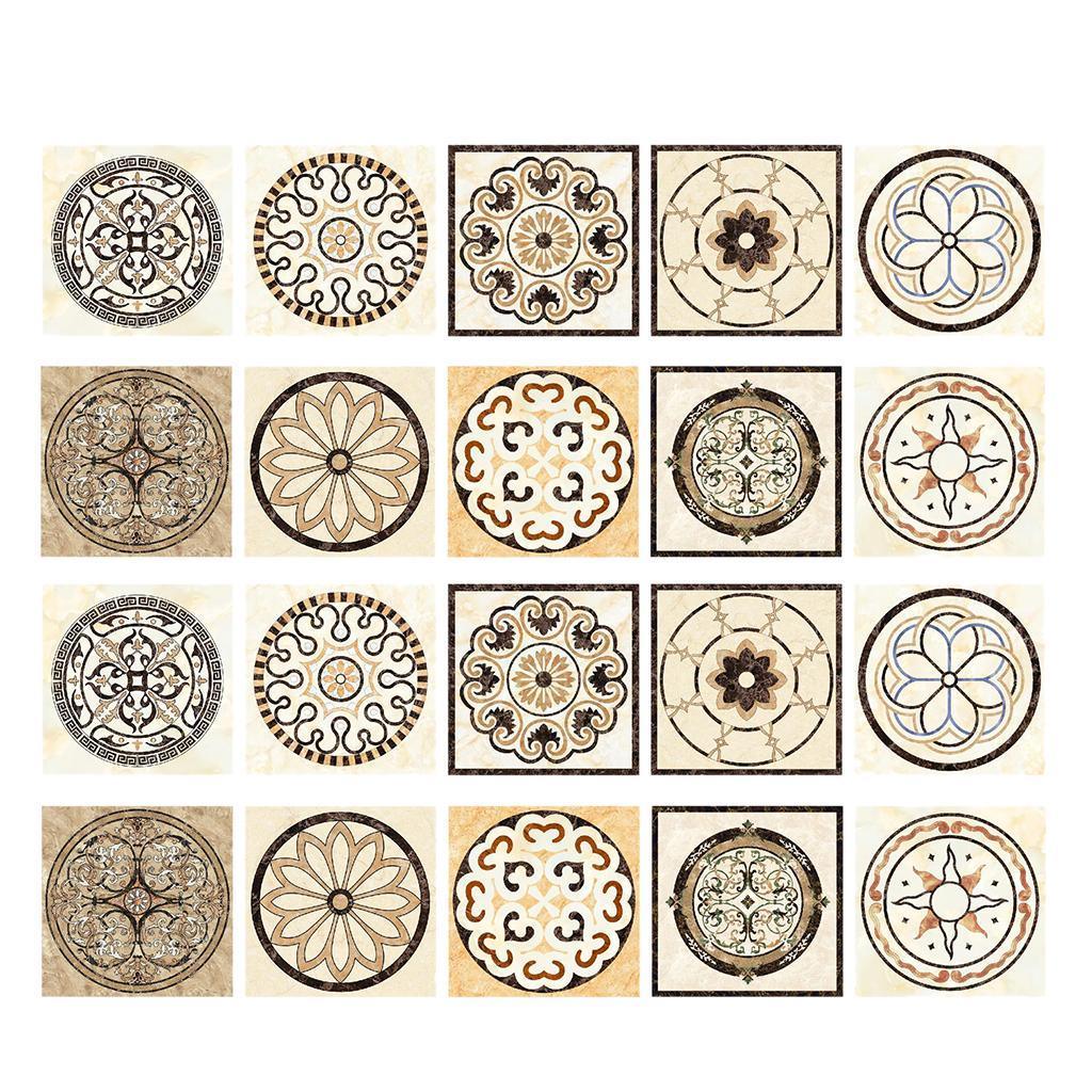 Max 20pcs 3D Tile Stickers DIY Removable Tile Decals for Home Decoration SD - Aladdin Shoppers