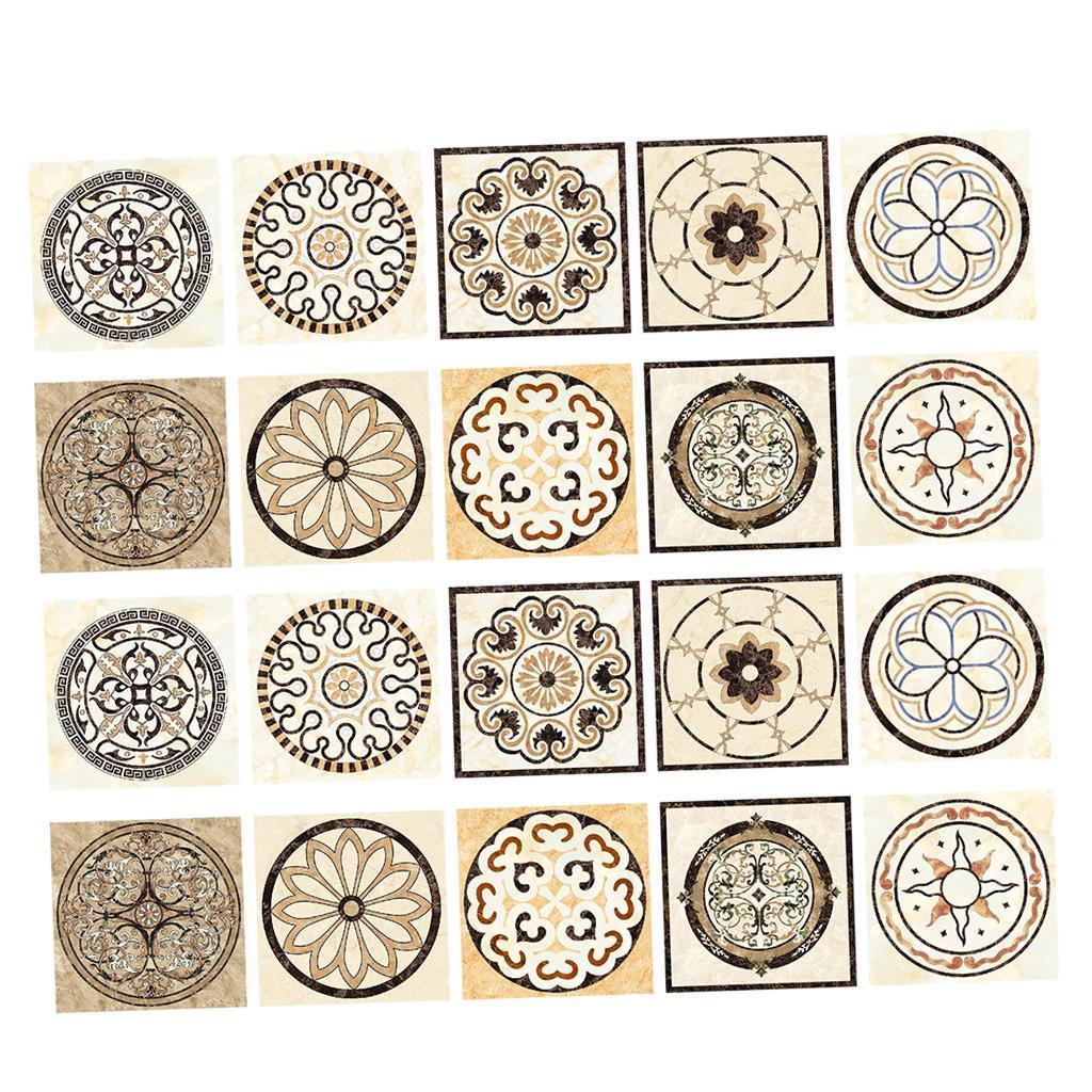 Max 20pcs 3D Tile Stickers DIY Removable Tile Decals for Home Decoration SD - Aladdin Shoppers