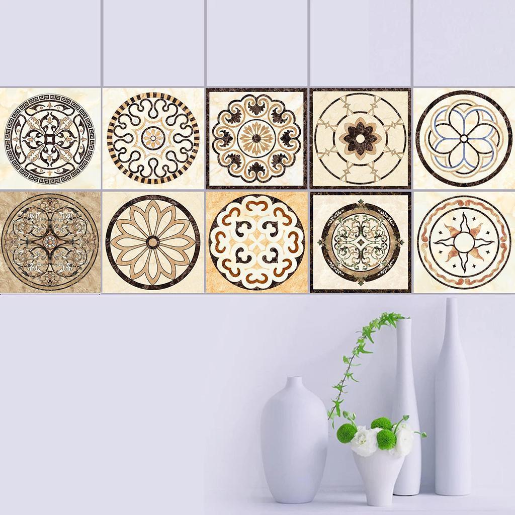 Max 20pcs 3D Tile Stickers DIY Removable Tile Decals for Home Decoration SD - Aladdin Shoppers