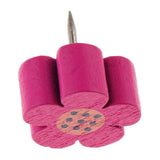 Max 20pcs Wooden Thumb Tacks Push Pins Flower Head Office Thumbtack Rose Red - Aladdin Shoppers