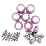 Max 21PCS SG55/AG60 Plasma Cutter Torch Consumables Accessories Nozzle Electrode - Aladdin Shoppers