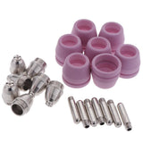 Max 21PCS SG55/AG60 Plasma Cutter Torch Consumables Accessories Nozzle Electrode - Aladdin Shoppers