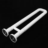 Max 23.6 inch Stainless Bath Grab Bar Wall Mounted Grip Handle Towel Rail White - Aladdin Shoppers