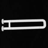 Max 23.6 inch Stainless Bath Grab Bar Wall Mounted Grip Handle Towel Rail White - Aladdin Shoppers