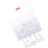 Max 250pcs White Nylon O Ring Washer Seals Gasket Assortment Kit for Car Boat - Aladdin Shoppers