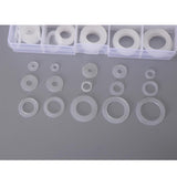 Max 250pcs White Nylon O Ring Washer Seals Gasket Assortment Kit for Car Boat - Aladdin Shoppers