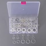 Max 250pcs White Nylon O Ring Washer Seals Gasket Assortment Kit for Car Boat - Aladdin Shoppers