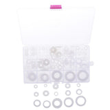 Max 250pcs White Nylon O Ring Washer Seals Gasket Assortment Kit for Car Boat - Aladdin Shoppers