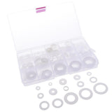 Max 250pcs White Nylon O Ring Washer Seals Gasket Assortment Kit for Car Boat - Aladdin Shoppers