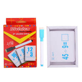 Max 27 Pieces Double Sided Educational Arithmetic Flash Cards with Erasable Pen Division - Aladdin Shoppers