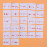 Max 27 Pieces Double Sided Educational Arithmetic Flash Cards with Erasable Pen Division - Aladdin Shoppers