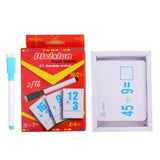 Max 27 Pieces Double Sided Educational Arithmetic Flash Cards with Erasable Pen Division - Aladdin Shoppers