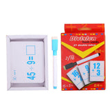 Max 27 Pieces Double Sided Educational Arithmetic Flash Cards with Erasable Pen Division - Aladdin Shoppers