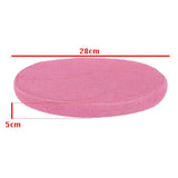 Max 28cm Cotton Linen Round Stool Replacement Cover Footstool Slipcover Rose Red - Aladdin Shoppers