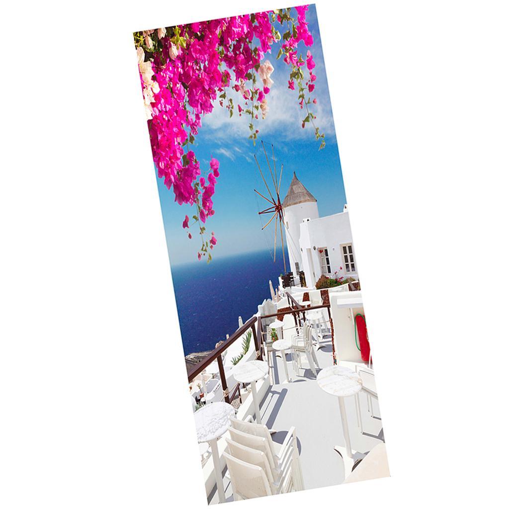 Max 2pcs 3D Removable Art Door Murals Decals Wall Stickers for Home DIY Decor S3 - Aladdin Shoppers
