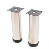 Max 2pcs Adjustable Sofa Foot Legs Stainless Steel Furniture Cabinet Feet  18cm