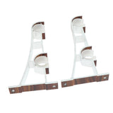 Max 2Pcs Aluminum Alloy Curtain Double Pole Bracket Redwood for Dia 28mm Rod - Aladdin Shoppers