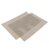 Max 2pcs Anti-slip Table Mat Heat Pad Coaster Kitchen Dining Placemat Khaki - Aladdin Shoppers