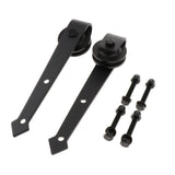 Max 2pcs Black Steel Sliding Barn Wood Door Roller Hardware Replacement Hanger B - Aladdin Shoppers