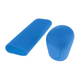 Max 2Pcs Car Trunk Gear Head Shift Knob + Handbrake Cover Silicone Sleeve Blue - Aladdin Shoppers