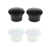Max 2Pcs Curtain Rod Cap Finials - Fit for 1.1inch Diameter Rod White - Aladdin Shoppers