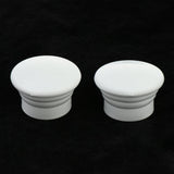 Max 2Pcs Curtain Rod Cap Finials - Fit for 1.1inch Diameter Rod White - Aladdin Shoppers