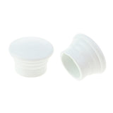 Max 2Pcs Curtain Rod Cap Finials - Fit for 1.1inch Diameter Rod White - Aladdin Shoppers