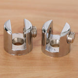 Max 2pcs Cylindrical Shape Adjustable Glass Clamp Shelf Support Brackets A - Aladdin Shoppers