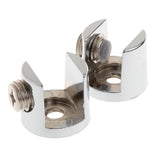 Max 2pcs Cylindrical Shape Adjustable Glass Clamp Shelf Support Brackets B - Aladdin Shoppers