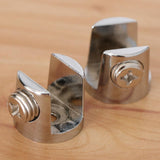 Max 2pcs Cylindrical Shape Adjustable Glass Clamp Shelf Support Brackets C - Aladdin Shoppers