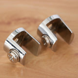 Max 2pcs Cylindrical Shape Adjustable Glass Clamp Shelf Support Brackets C - Aladdin Shoppers