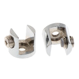 Max 2pcs Cylindrical Shape Adjustable Glass Clamp Shelf Support Brackets C - Aladdin Shoppers
