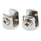 Max 2pcs Cylindrical Shape Adjustable Glass Clamp Shelf Support Brackets C - Aladdin Shoppers