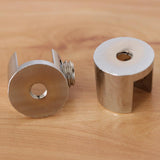 Max 2pcs Cylindrical Shape Adjustable Glass Clamp Shelf Support Brackets C - Aladdin Shoppers