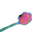Max 2pcs Symphony Gold Plated Petal Coffee Tea Salt Soup Spoon Plum Flower - Aladdin Shoppers