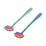 Max 2pcs Symphony Gold Plated Petal Coffee Tea Salt Soup Spoon Plum Flower - Aladdin Shoppers