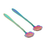 Max 2pcs Symphony Gold Plated Petal Coffee Tea Salt Soup Spoon Plum Flower - Aladdin Shoppers