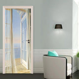 Max 2pcs/set 3D Self Adhesive Door Wall Fridge Sticker Wrap Mural Wall Decals E - Aladdin Shoppers