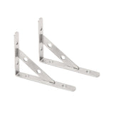 Max 2Pieces Stainless Steel Wall Shelf Bracket Support L Shaped 6 inches - Aladdin Shoppers
