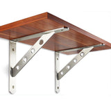 Max 2Pieces Stainless Steel Wall Shelf Bracket Support L Shaped 6 inches - Aladdin Shoppers