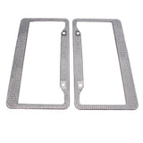 Max 2x 12"x6" Car Truck License Plate Frame Super Bling Crystal RhineStone Trim - Aladdin Shoppers