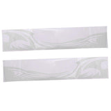 Max 2x Car Flame Totem Side Skirt Modified Personal Decoration Body Paste White - Aladdin Shoppers