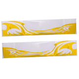 Max 2x Car Flame Totem Side Skirt Modified Personal Decoration Body Paste Yellow - Aladdin Shoppers