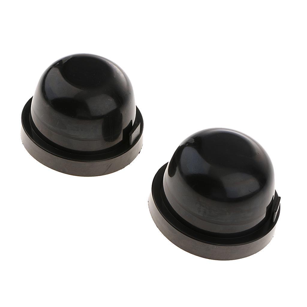 Max 2x Universal HID LED Headlight Headlamp Dust Cover Light Cap Dustproof 75mm